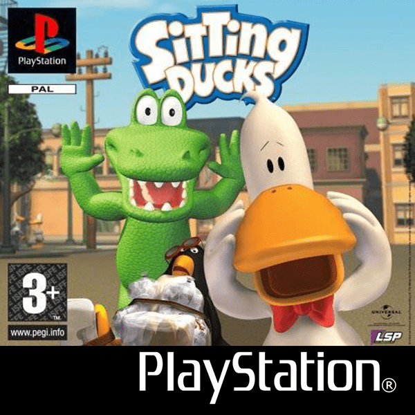 Sitting Ducks box art for Playstation